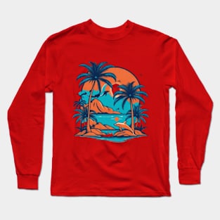 tropical island gift ideas Long Sleeve T-Shirt